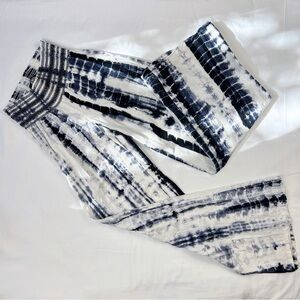 rewash | size s | black and white wide leg pants